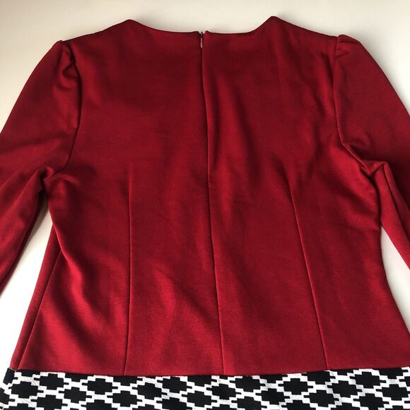 Women's Pencil Dress Red Black White Size Large / XL? - Picture 8 of 9